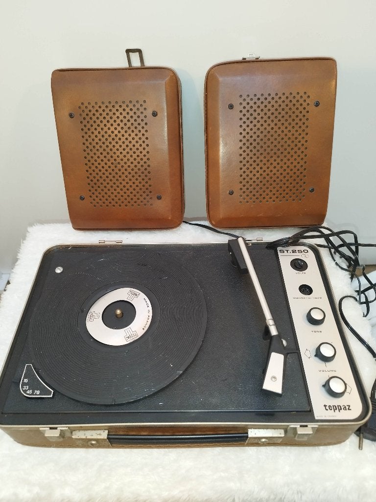 Tourne-disque Platine vinyle vintage Teppaz ST 250 Stéréo, TV, Hi-fi & Vidéo, Enlèvement ou Envoi, Utilisé, Tourne-disque, Autres marques