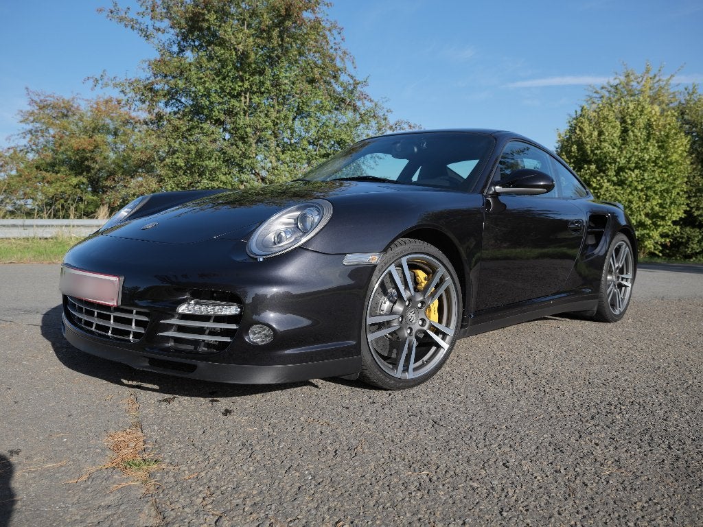 Porsche 911 (997.2) Turbo PDK 60.000 km PCB Akrapovic, Auto's, Automaat, Zwart, Zwart, Leder
