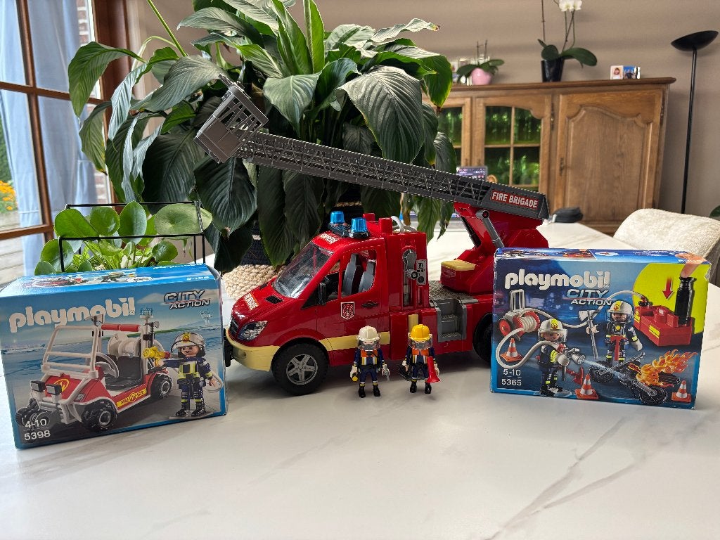 Playmobil Pack Pompiers camion avec matériel d’intervention, Comme neuf, Enlèvement, City action, Figurines