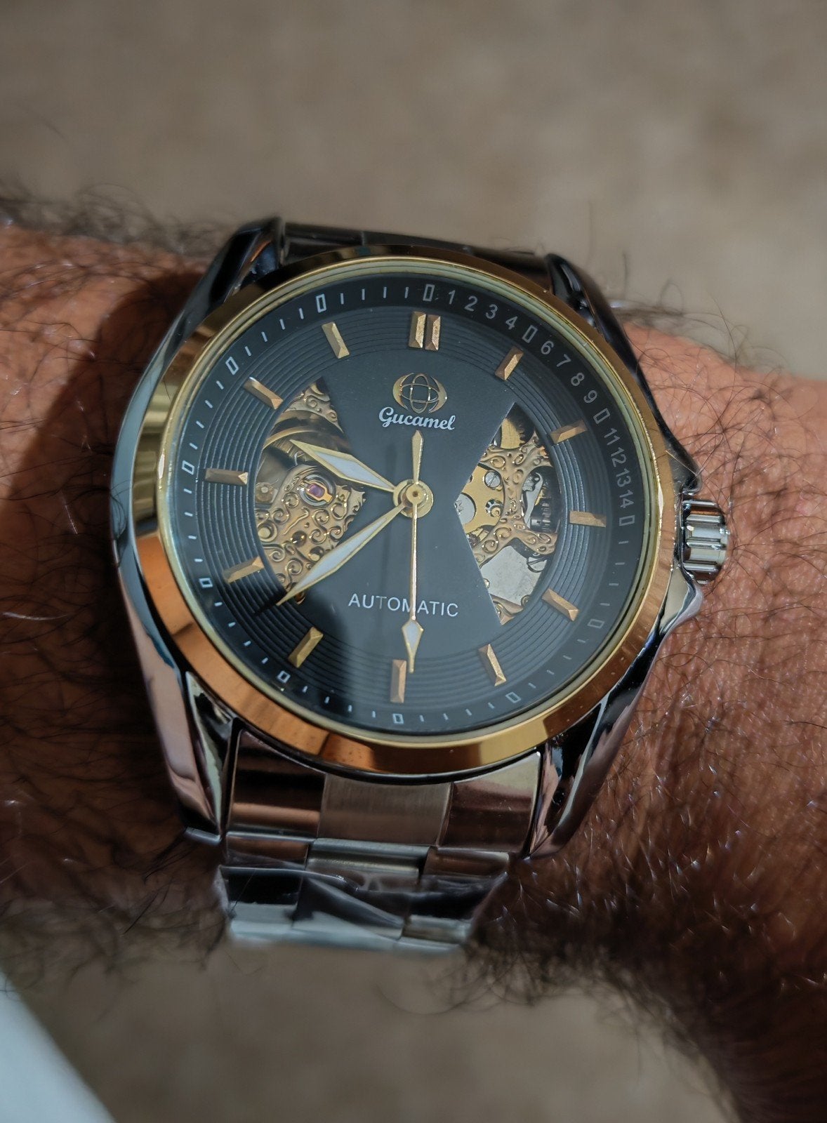 montre homme automatique, Handtassen en Accessoires, Verzenden, Nieuw