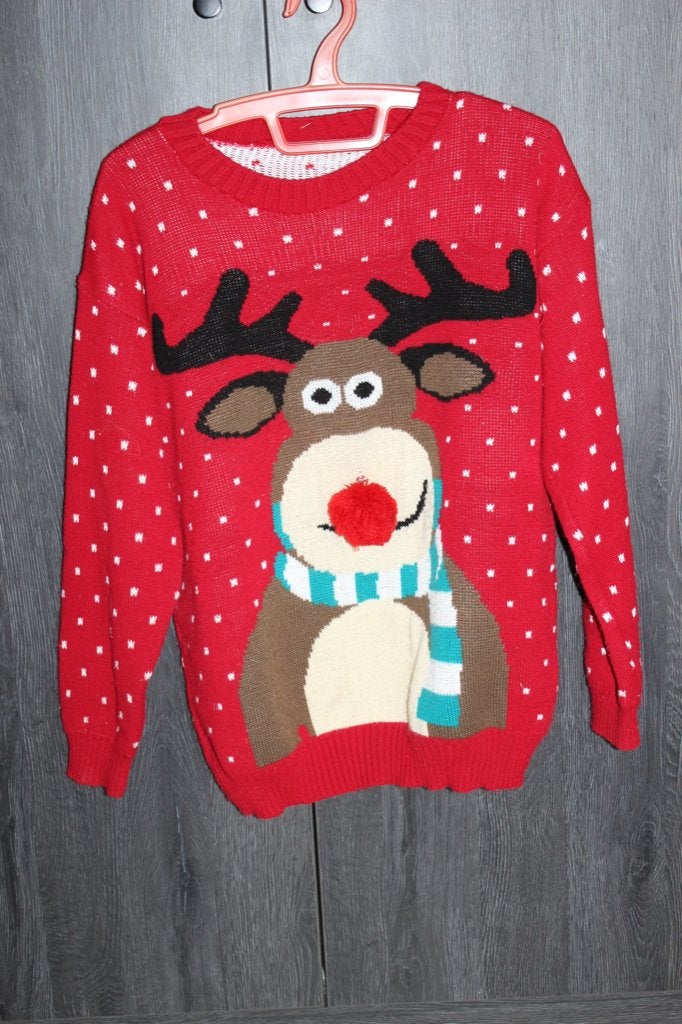 Een mooie KERSTtrui... om plezier te hebben Maat M-L, Maat 38/40 (M), Autre, Ophalen of Verzenden, Gedragen