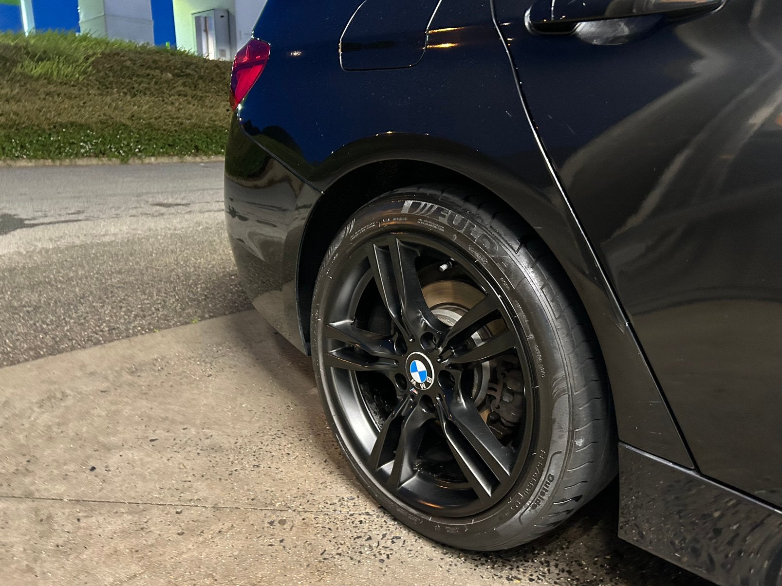 Zwarte M 5 spaaks velgen 18 inch 200 euro, Ophalen, 18 inch, Gebruikt, Banden en Velgen