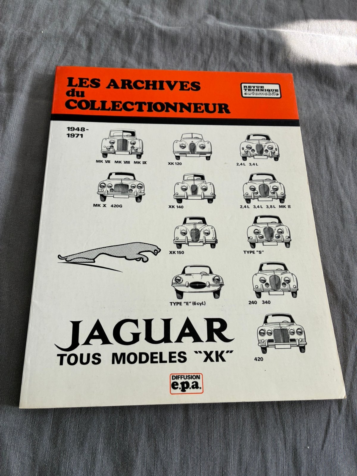 revue technique jaguar type e xk mk type s 420, Enlèvement