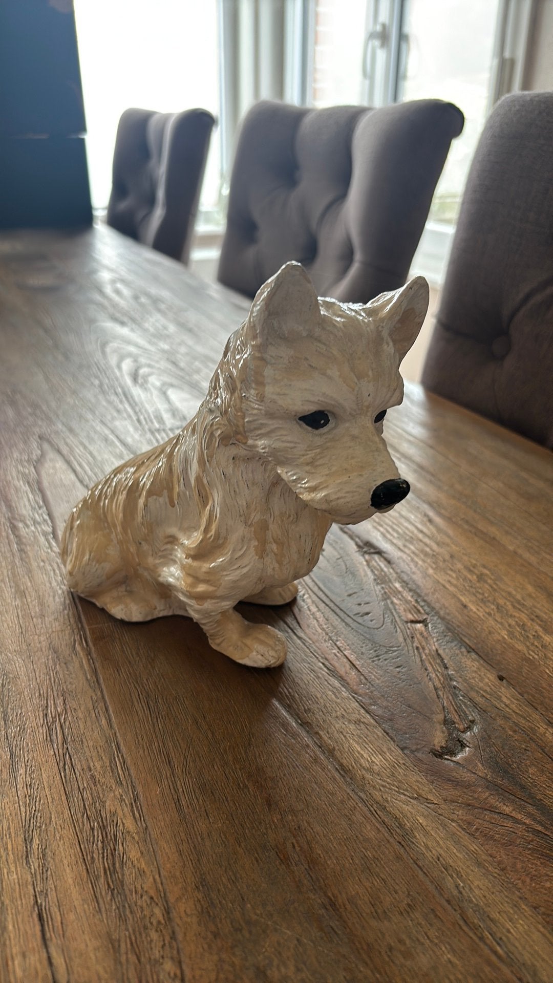 Metalen beeld hond, Enlèvement, Comme neuf
