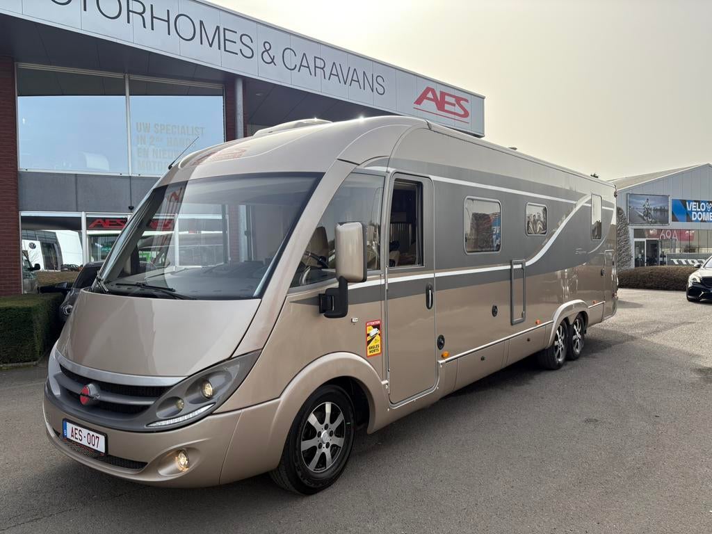 Burstner elegance i890 3.0l automaat, Caravans en Kamperen, Automaat, TV, Bedrijf, Luifel