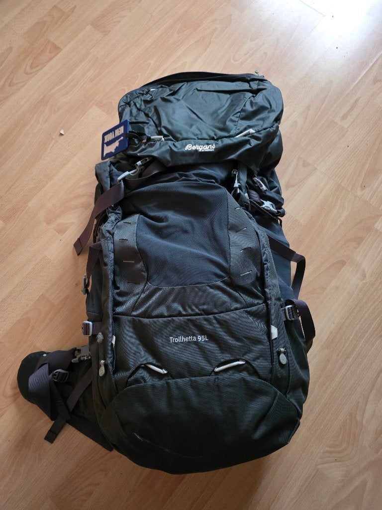 Bergmans Trollhetta 95l trekkingrugzak, Sport en Fitness, Ophalen of Verzenden, Zo goed als nieuw, Rugzak