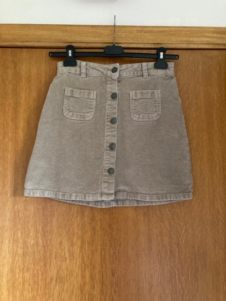 Donkerbeige rok in geribbelde velours, Trend, maat 38, Vêtements | Femmes, Jupes, Taille 38/40 (M), Enlèvement ou Envoi, Beige