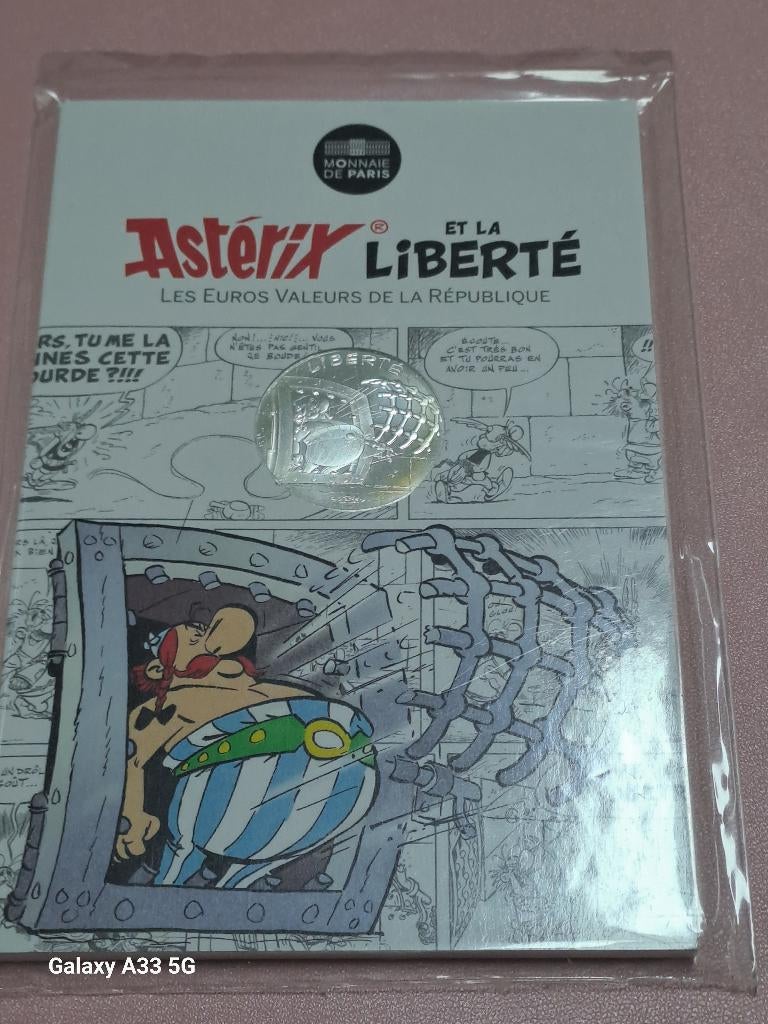 3pièces Astérix – 10€ chacune – série Liberté Égalité Frater, Enlèvement ou Envoi, Argent, 10 euros, France