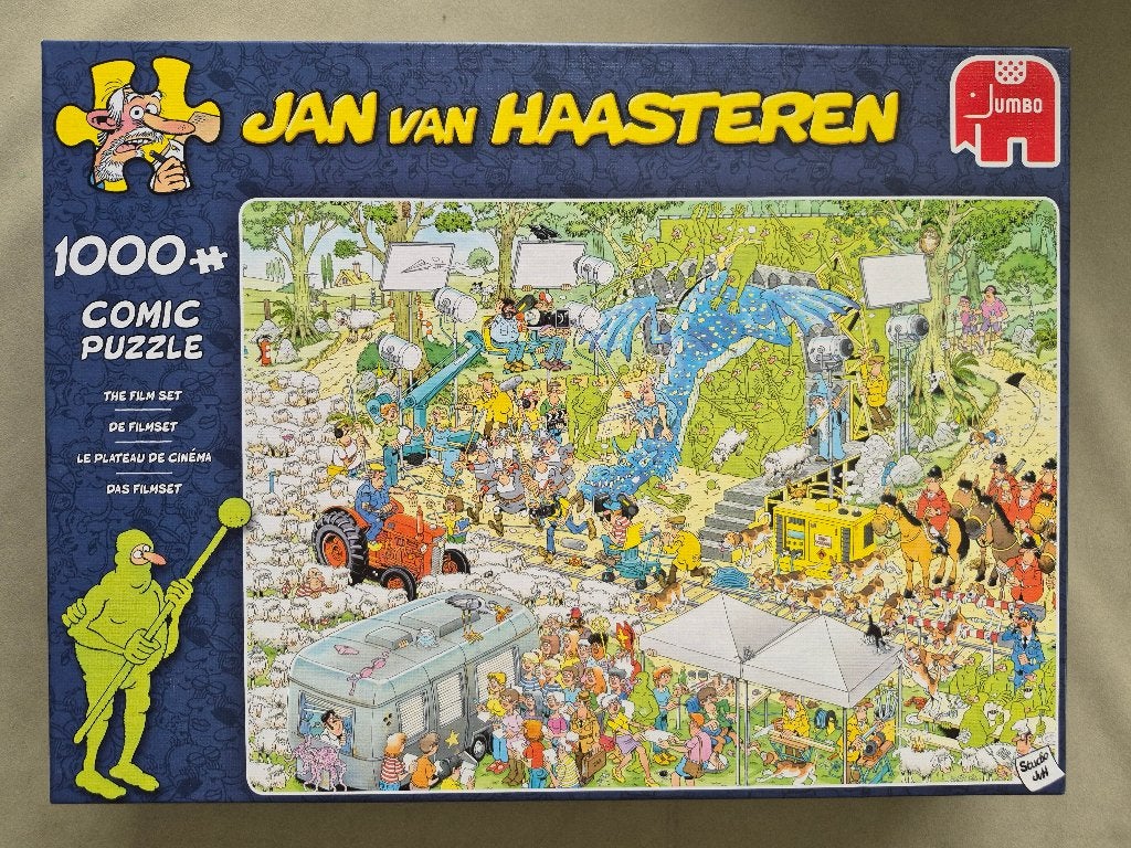 Puzzel 1000 stukjes Jan van Haasteren "De filmset", Ophalen, Zo goed als nieuw, Legpuzzel