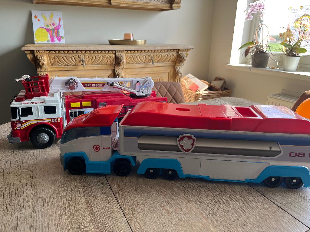 Vrachtswagen speelgoed paw patrol, Ophalen, Gebruikt