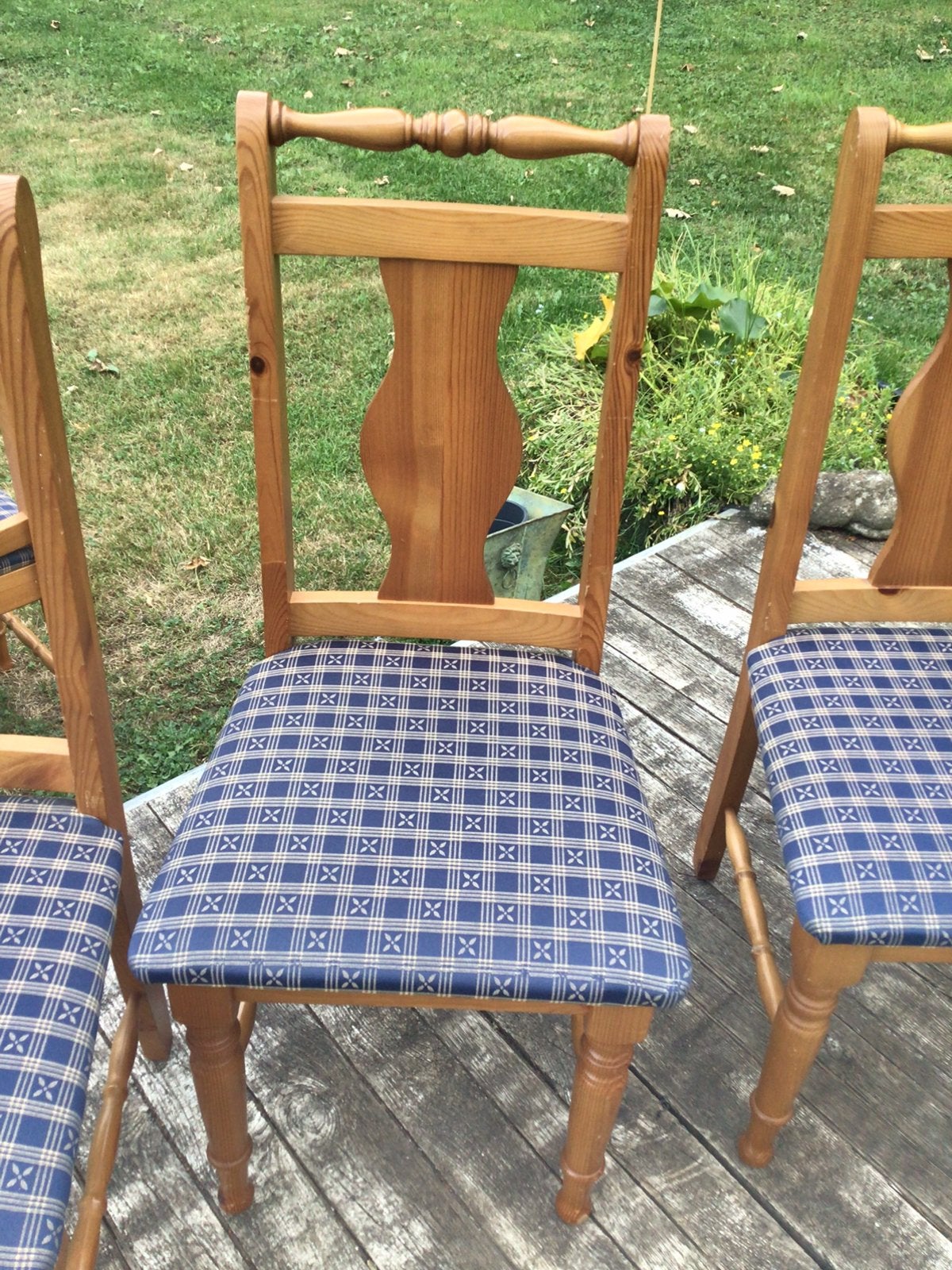 6 stoelen met eetkamertafel, Huis en Inrichting, Ophalen, Gebruikt, Bruin, Vijf, Zes of meer stoelen