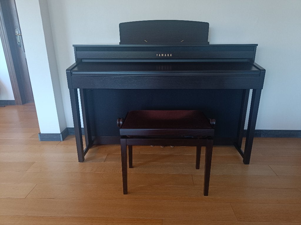 Yamaha Clavinova CLP-480 (Topmodel digitale piano), Ophalen, Bruin, Zo goed als nieuw, Piano
