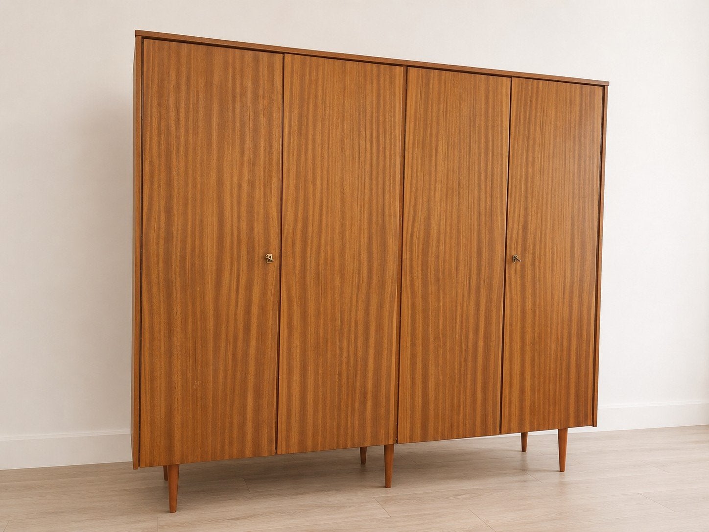 Vintage kledingkast jaren 60/70, Ophalen, Gebruikt, Overige materialen, 150 tot 200 cm