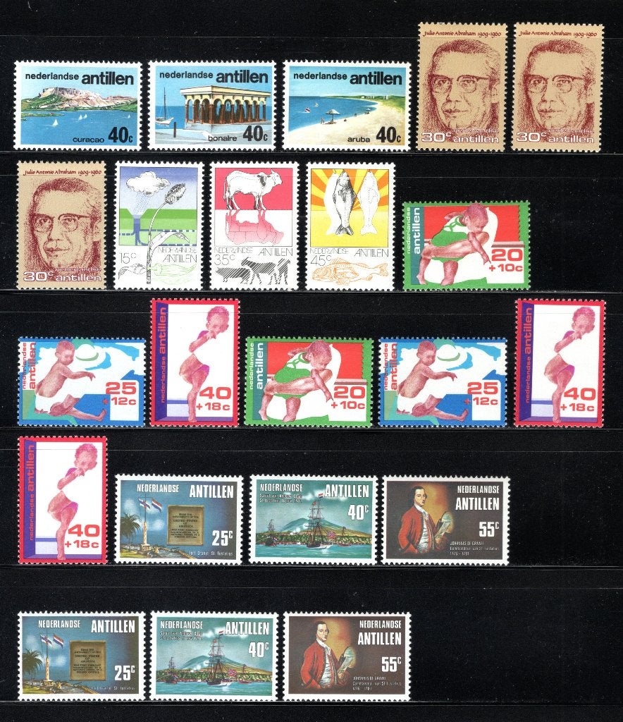 NL. ANTILLES Lot 1976 MH/MNH, Timbres & Monnaies, Timbres | Antilles néerlandaises, Envoi, Non oblitéré