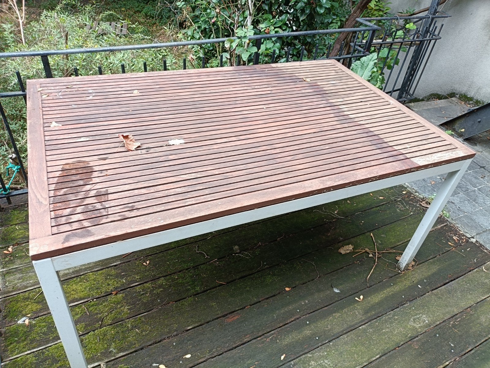 table de jardin, Enlèvement, Utilisé, Rectangulaire, Bois