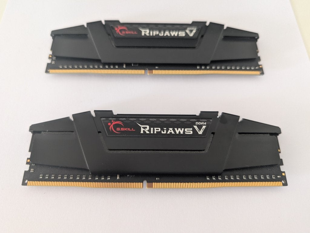 G.SKILL RipJaws V Zwart 16 GB Kit (2x8 GB) DDR4-3600, Computers en Software, RAM geheugen, Gebruikt, DDR4, Ophalen of Verzenden