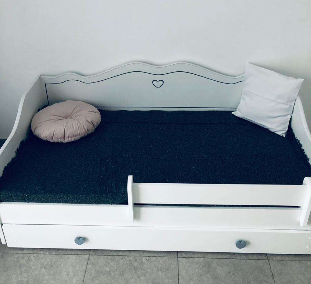 Viking Choice - Lit pour enfant fille - 80x160cm - blanc, Enfants & Bébés, Chambre d'enfant | Lits, Enlèvement, Comme neuf