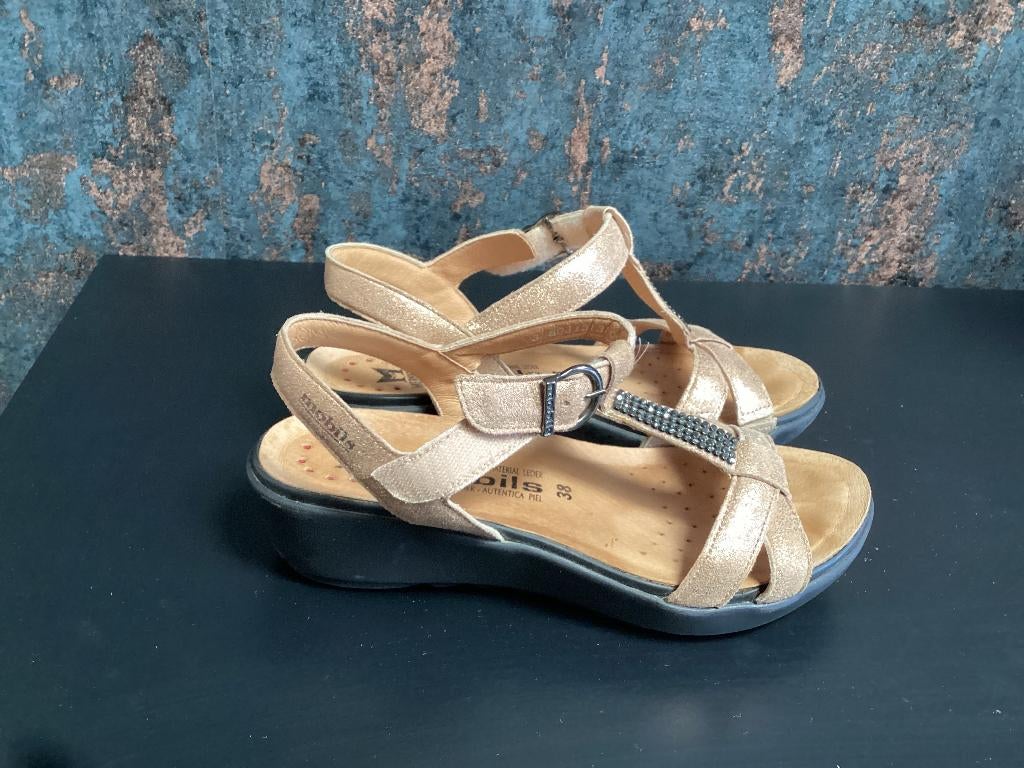 Sandales Mephisto 38, Mephisto, Enlèvement ou Envoi, Beige, Comme neuf