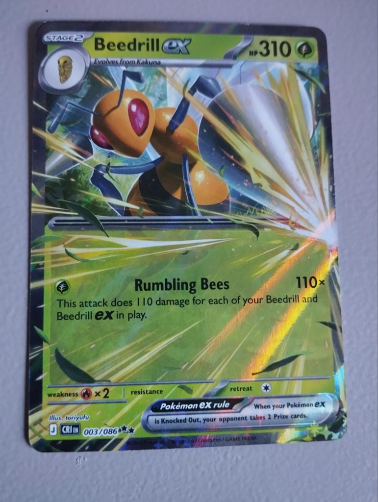 Blinkende Pokémon kaart chaos rising, Hobby en Vrije tijd, Ophalen of Verzenden, Nieuw