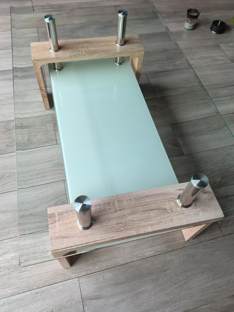table basse de salon, Moins de 50 cm, 50 à 100 cm, Verre, Enlèvement