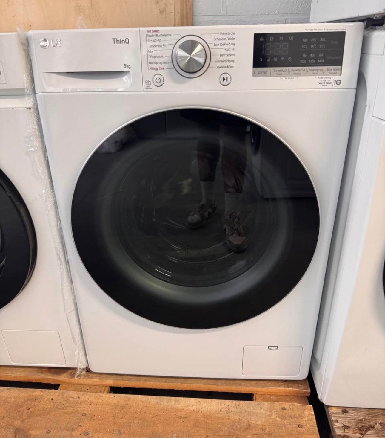 LG 8KG Wasmachine, Elektronische apparatuur, Wasmachines, Ophalen, 1200 tot 1600 toeren, Minder dan 85 cm, Lg