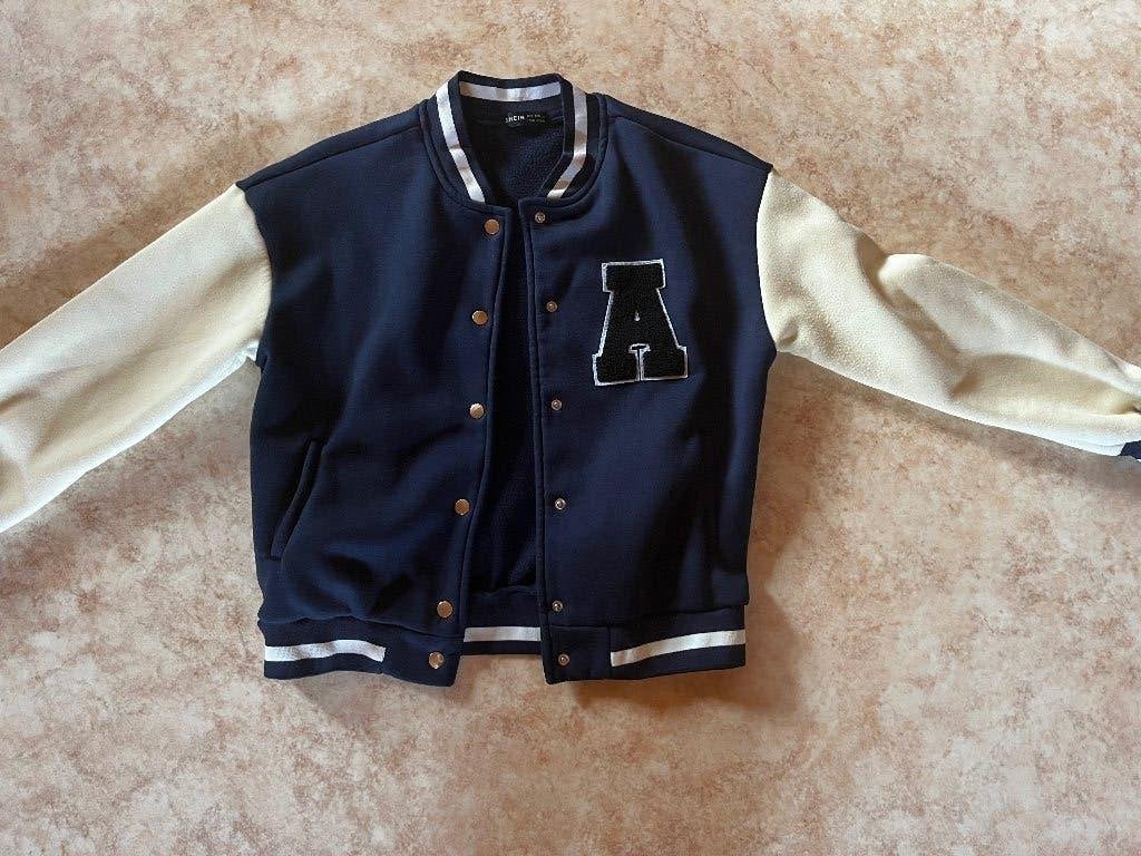 Baseball jacket met zakken Shein maat S, Kleding | Dames, Jassen | Zomer, Blauw, Nieuw, Ophalen of Verzenden, Maat 36 (S)