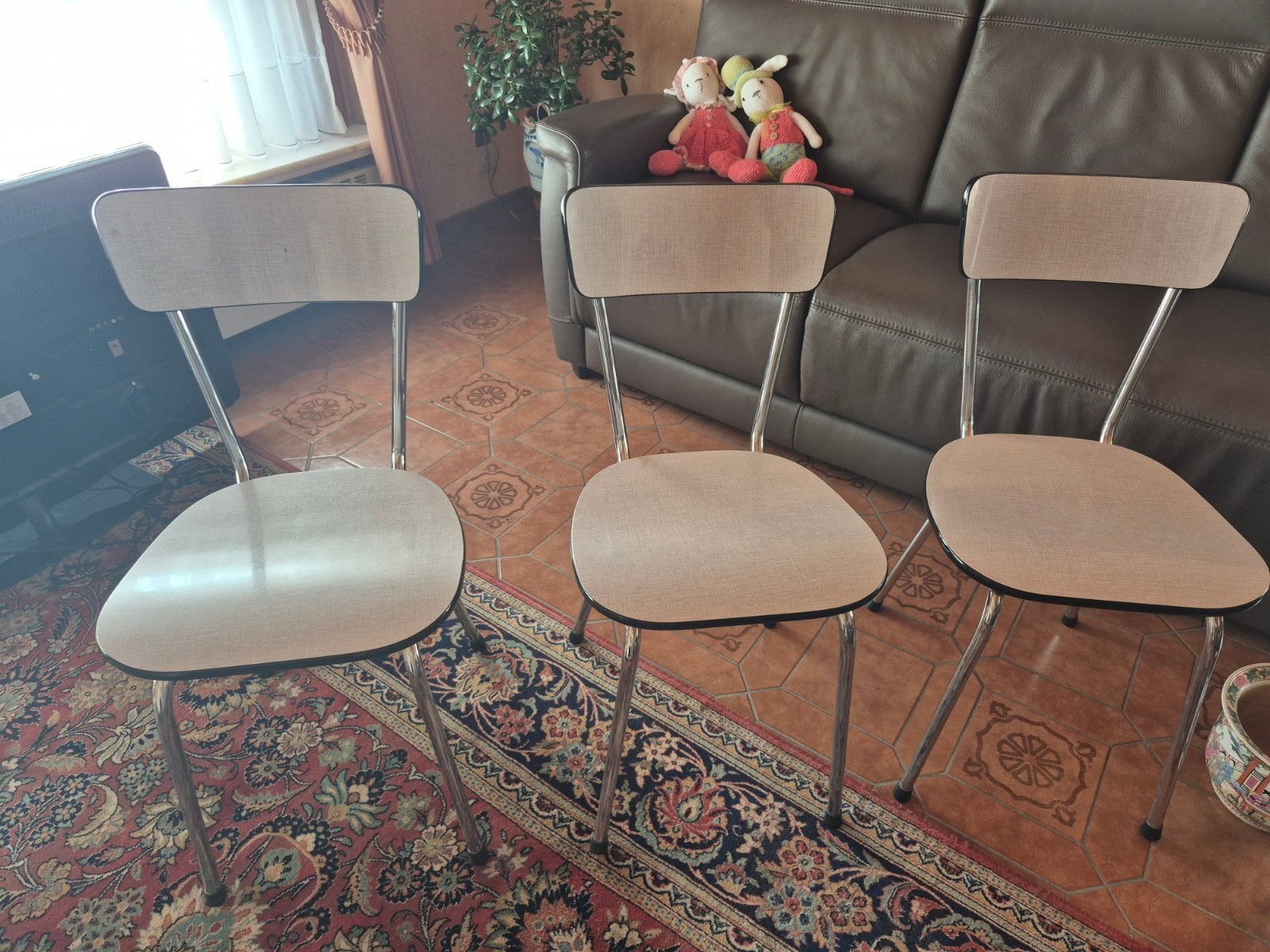 3 keukensyoelen jaren 60, Huis en Inrichting, Stoelen, Ophalen