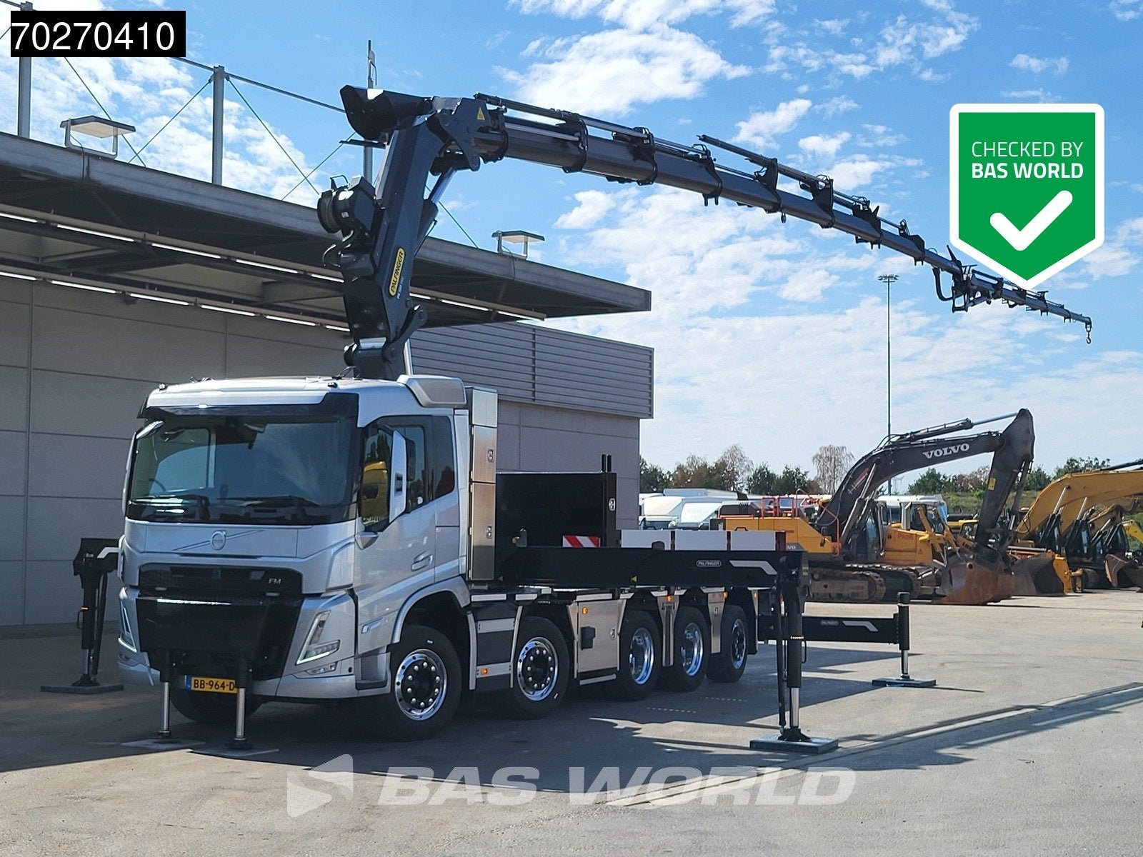 Volvo FM 500 10X4 NEW! Palfinger PK580 TEC + PJ090C JIB 2.5t, Auto's, Vrachtwagens, Automaat, Euro 6, Overige kleuren, Leder