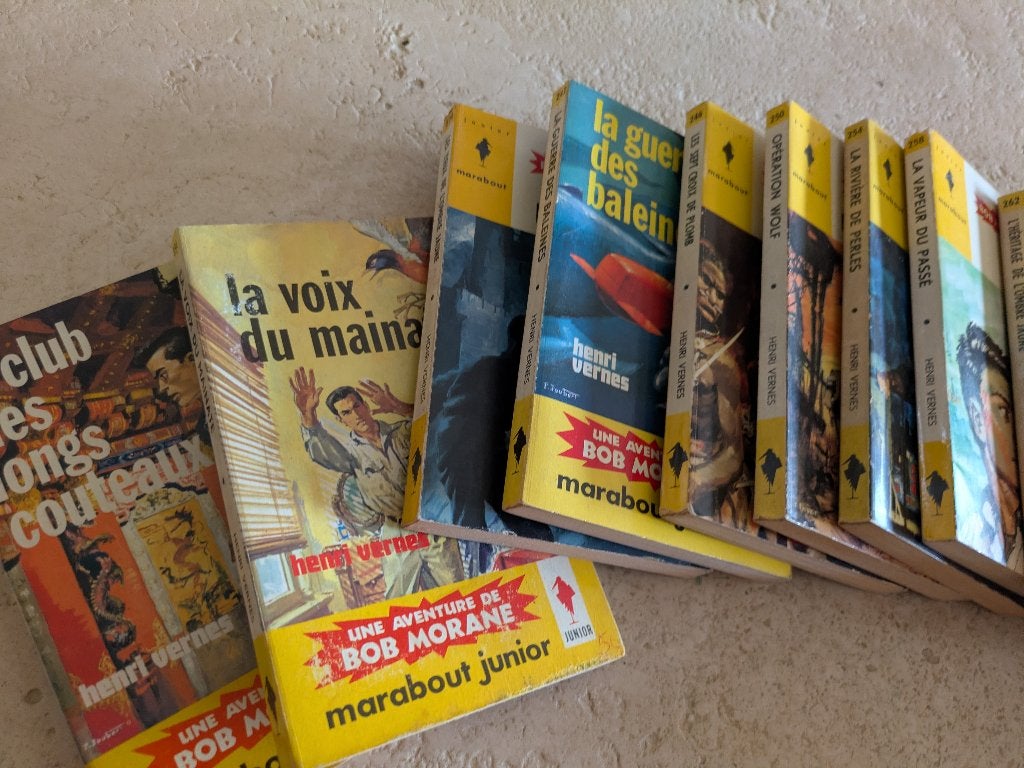 13 marabouts "junior" - Bob Morane (H. Vernes) pour 15€., Livres, Envoi, Utilisé, Henri Vernes.
