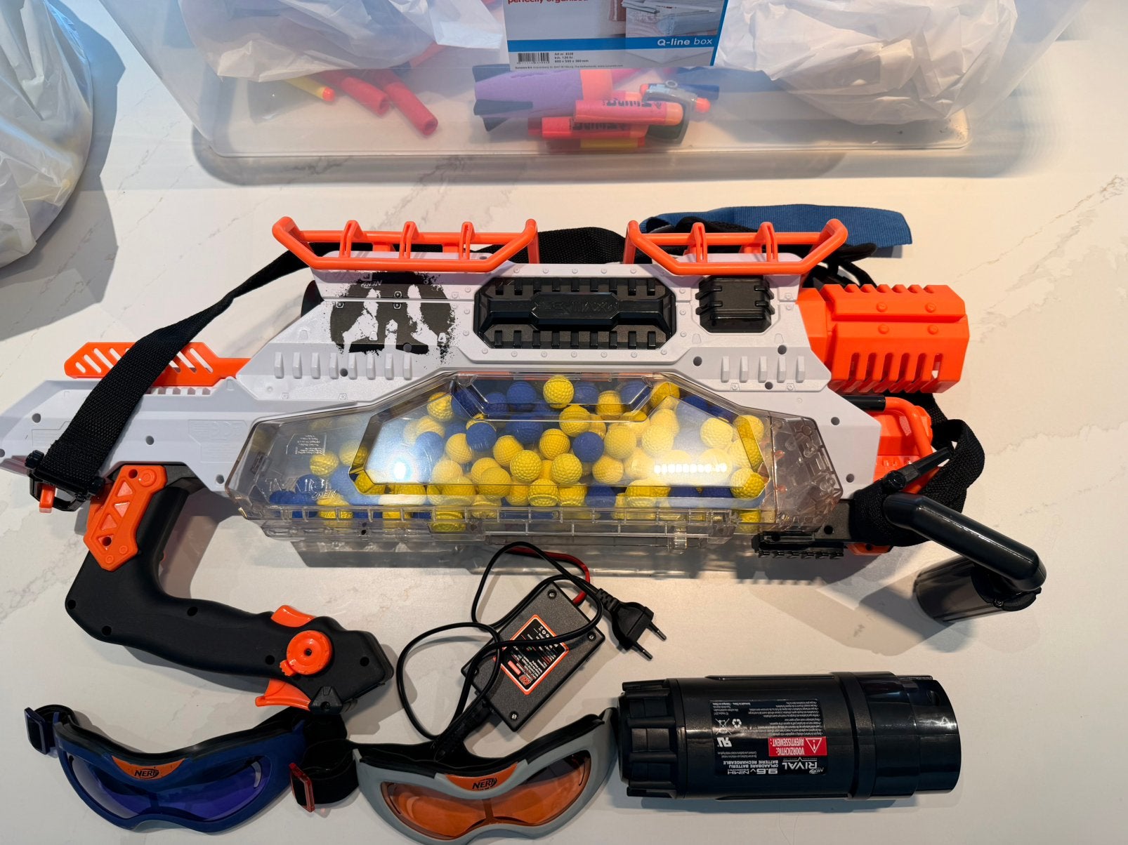 Nerf geweren, Enlèvement, Comme neuf
