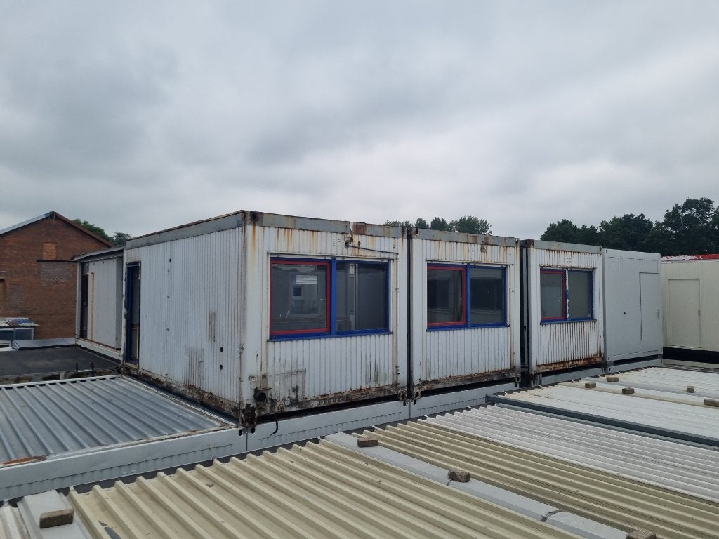 10 X Stalen units Kantoorunit Bouwkeet 6x3 meter, Doe-het-zelf en Bouw, Ophalen, Gebruikt