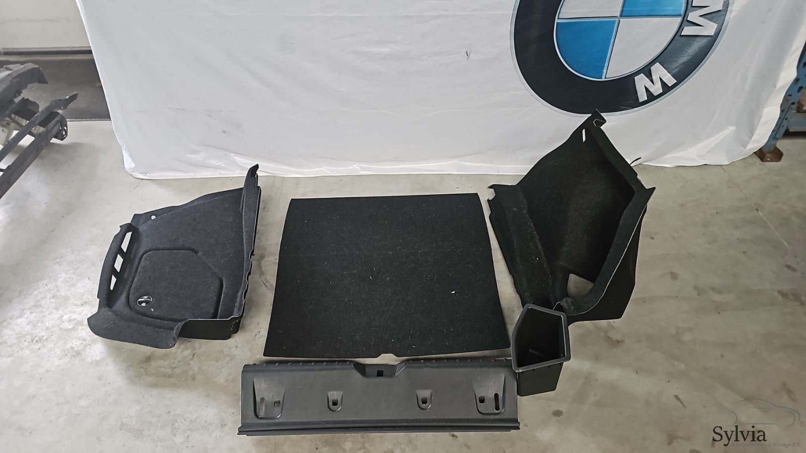 Bekleding set antraciet kofferbak bagageruimte BMW 1 serie F, Gebruikt, -, -, Ophalen of Verzenden