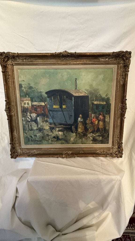 Schilderij van Vic Quien in 1961, Ophalen