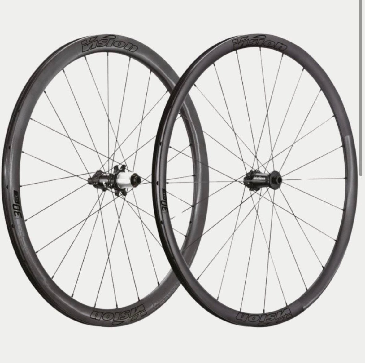 Paire de roues en carbone Vision SC30 i23, Vélos & Vélomoteurs, Vélos Pièces, Enlèvement ou Envoi, Neuf, Carbone
