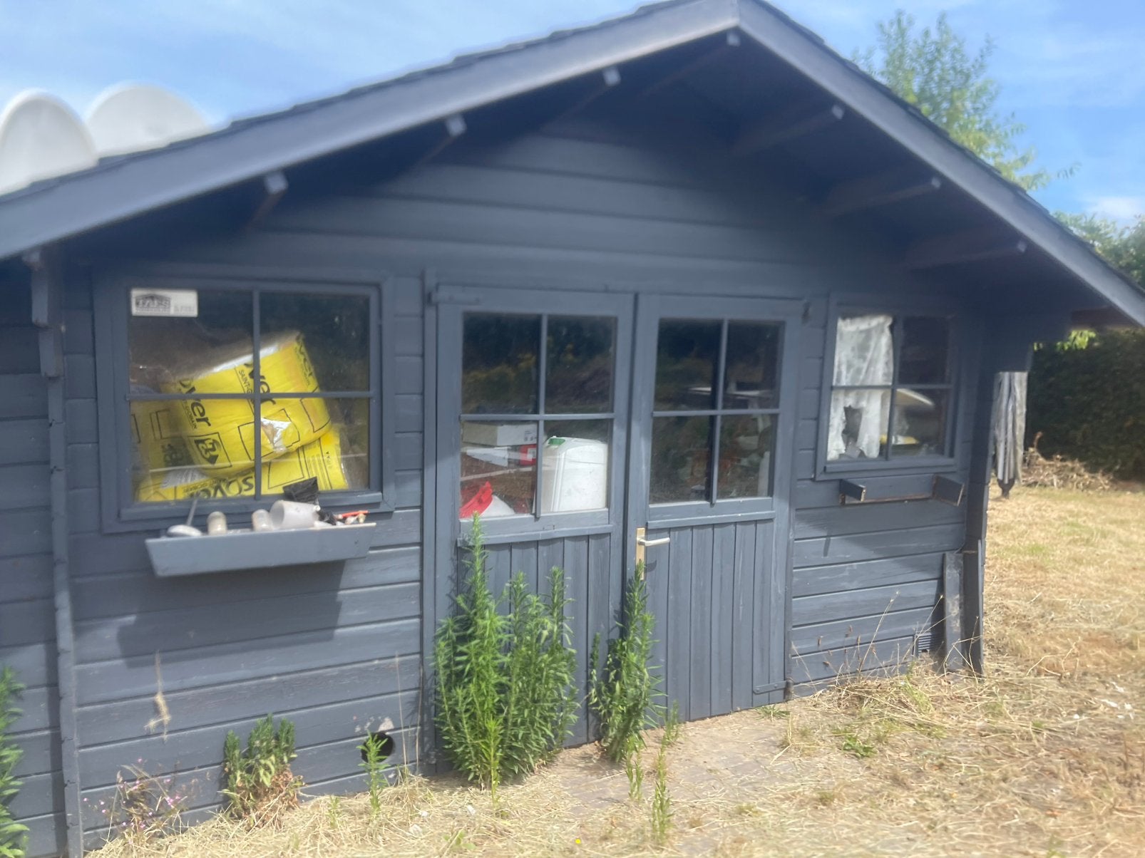 Cabane de jardin, Ophalen, Blokhut, 2 ramen, 250 tot 300 cm