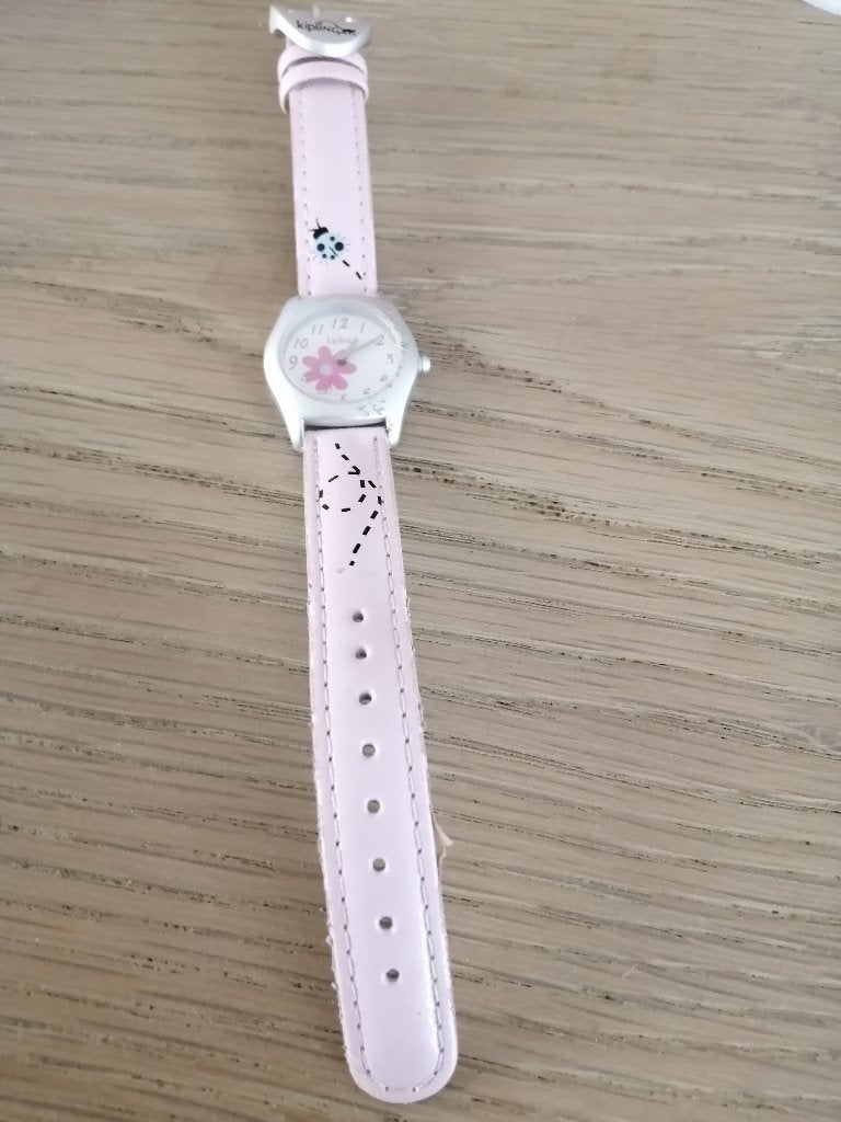 kinderhorloge roze KIPLING, Bijoux, Sacs & Beauté, Enlèvement ou Envoi, Comme neuf, Rose, Fille