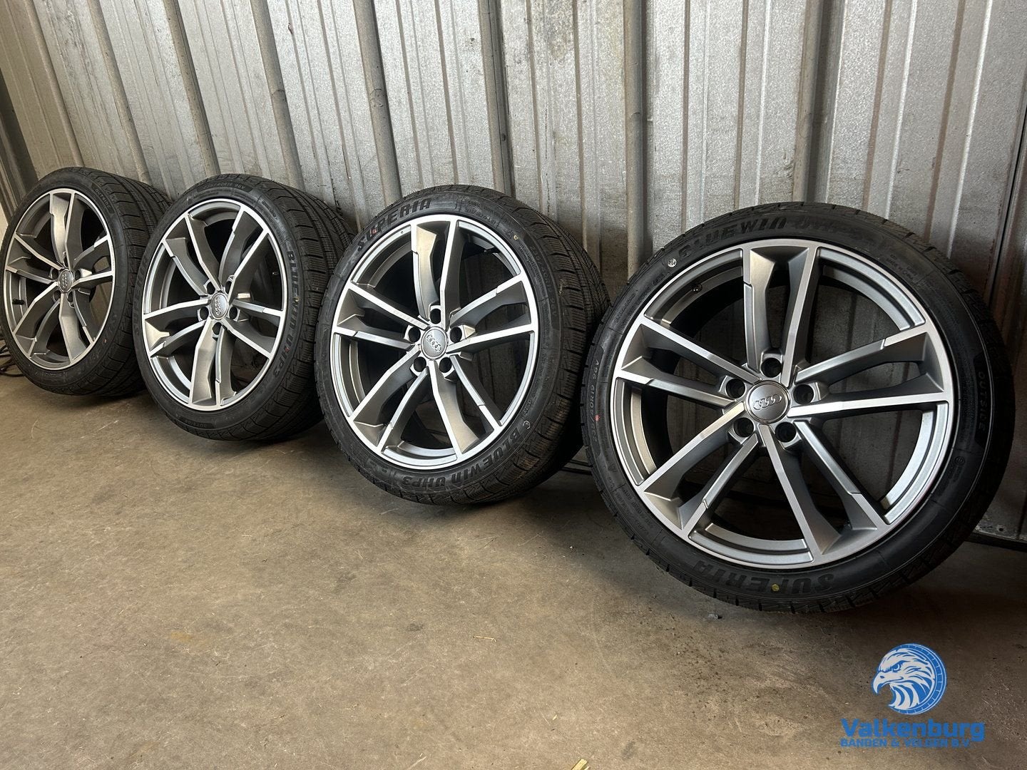 8mm! VW Caddy Passat Audi A4 19 inch antraciete velgen 5x112, Pneus et Jantes, Pneus hiver, Véhicule de tourisme, -