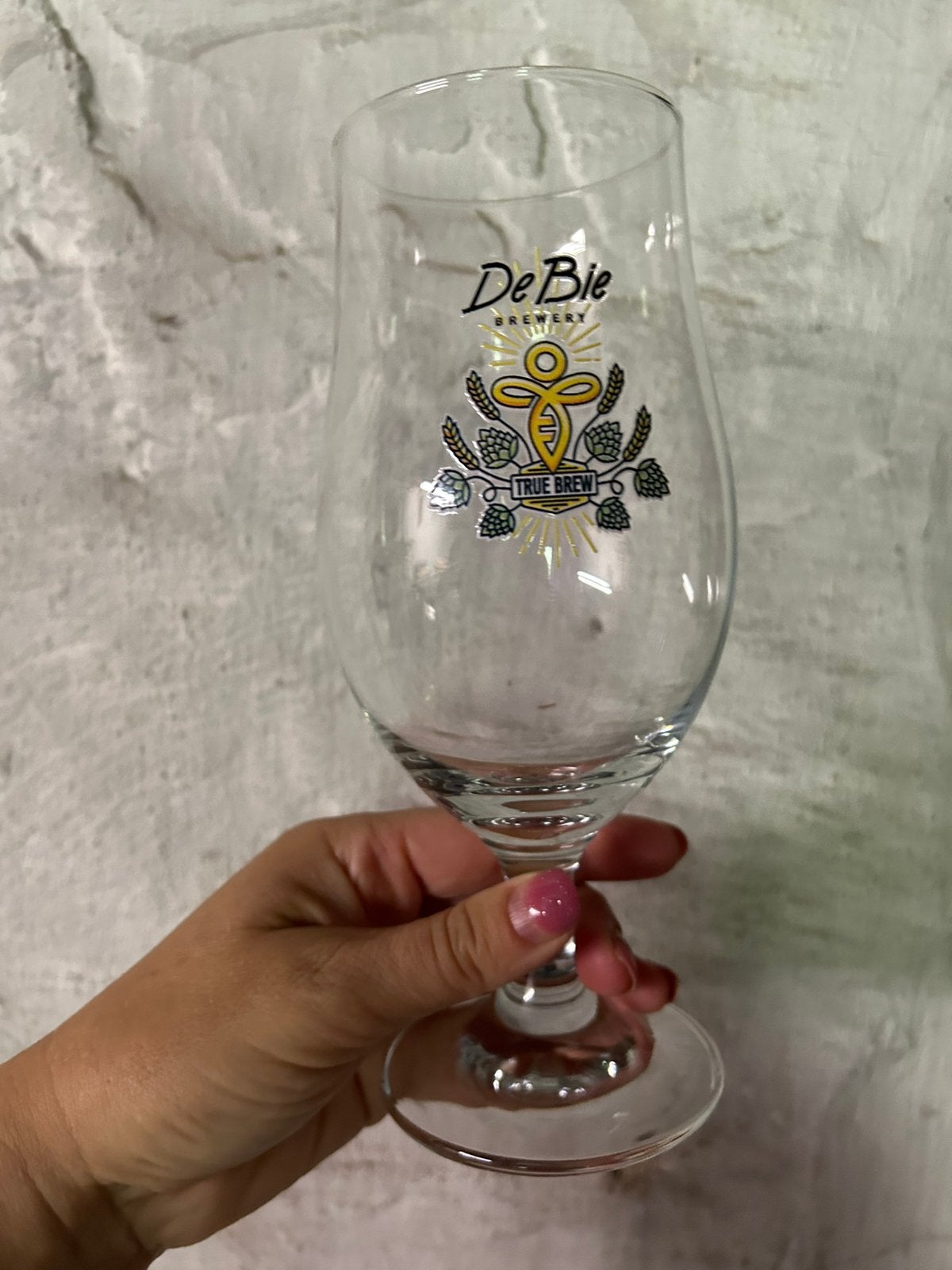 6 glazen Brouwerij Debie, Verzamelen, Ophalen, Zo goed als nieuw