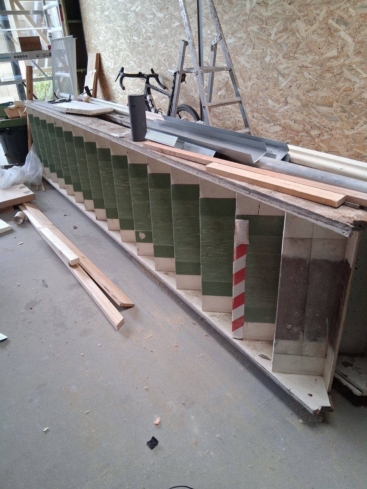 Houten trap, Ophalen, Gebruikt, Trap
