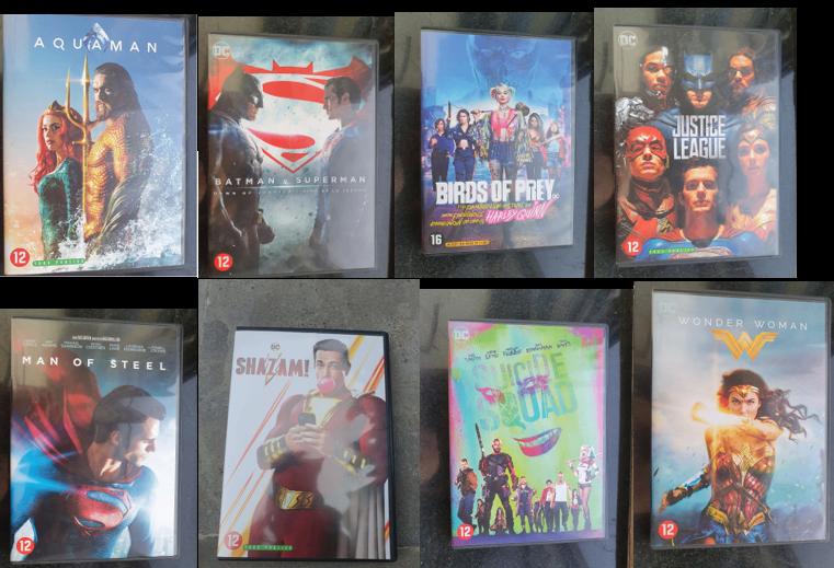 Dvd DC films 1-8, CD & DVD, DVD | Action, Enlèvement, Comme neuf, Action