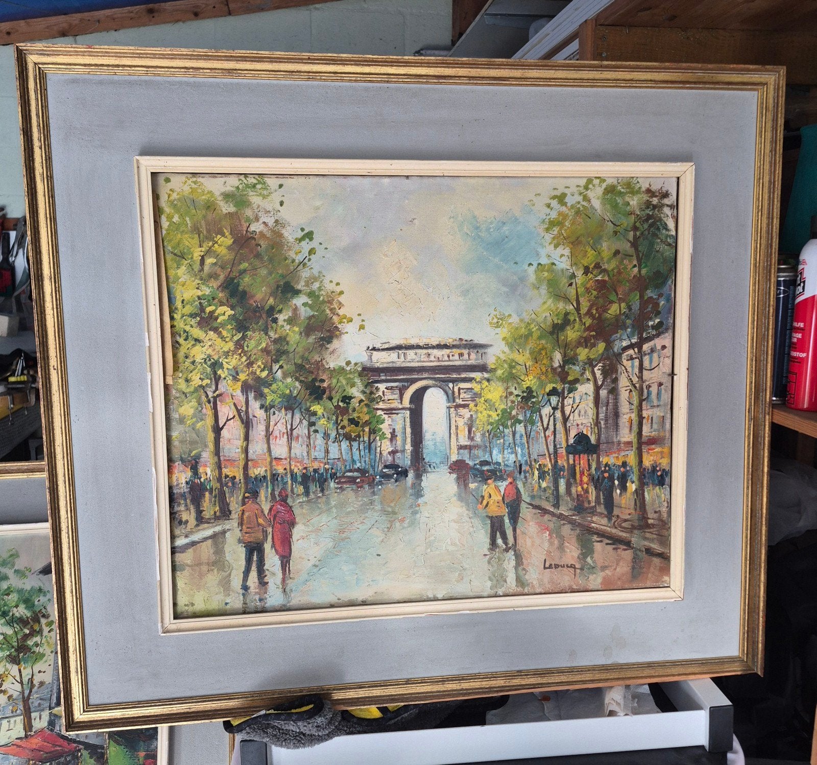 Schilderij Leduc, Antiquités & Art, Enlèvement, Paysage urbain / rural