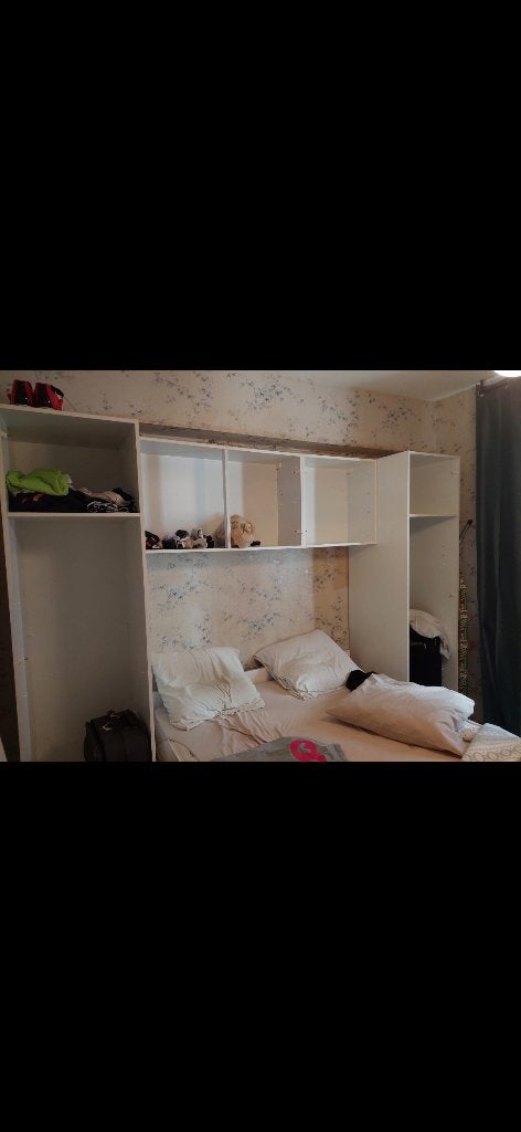 Kledingkast in de slaapkamer, Ophalen, Minder dan 50 cm, Classique annee 80, 150 tot 200 cm