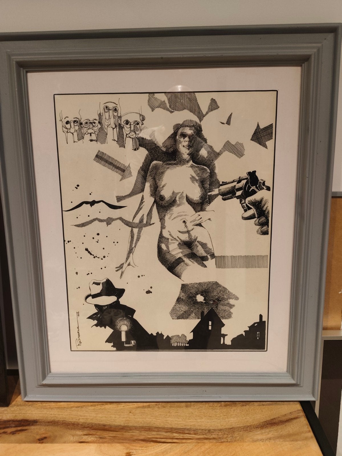 THOMAS ROMAN, Antiek en Kunst, Ophalen, Tekening
