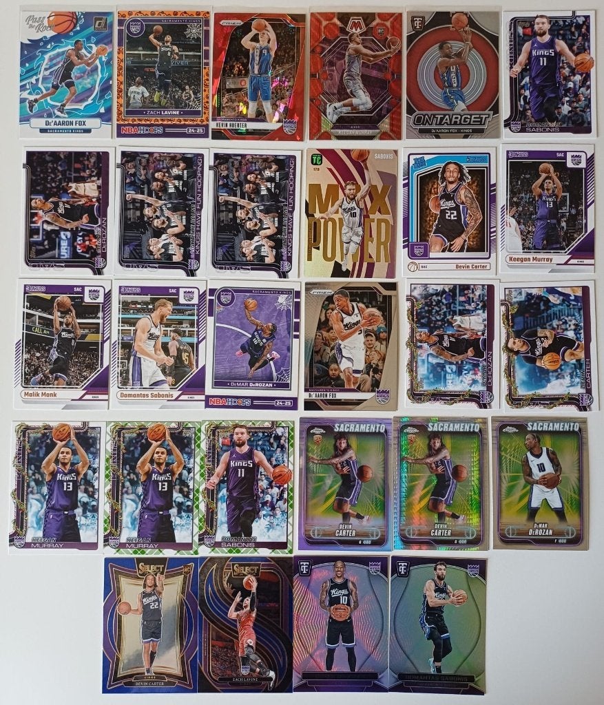 NBA cards Sacramento Kings, Ophalen, Nieuw, Meerdere plaatjes