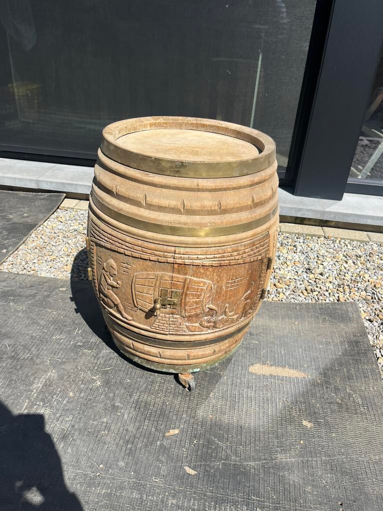 Houten ton wijnbar, Ophalen, Zo goed als nieuw