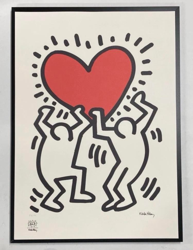 Keith Haring: lithografie 50 bij 70. Nieuwstaat, Antiek en Kunst, Ophalen of Verzenden