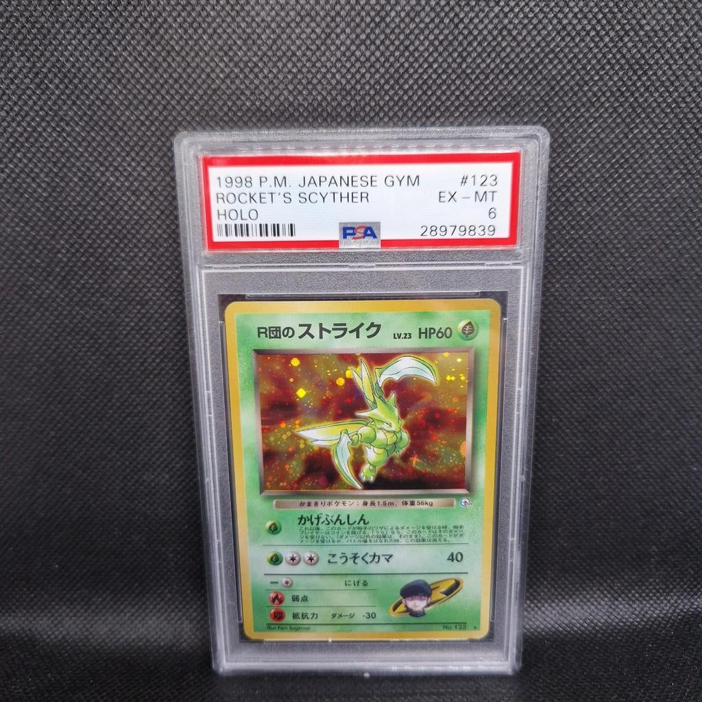 Rocket's Scyther Holo Map Gym PSA 6, Enlèvement ou Envoi