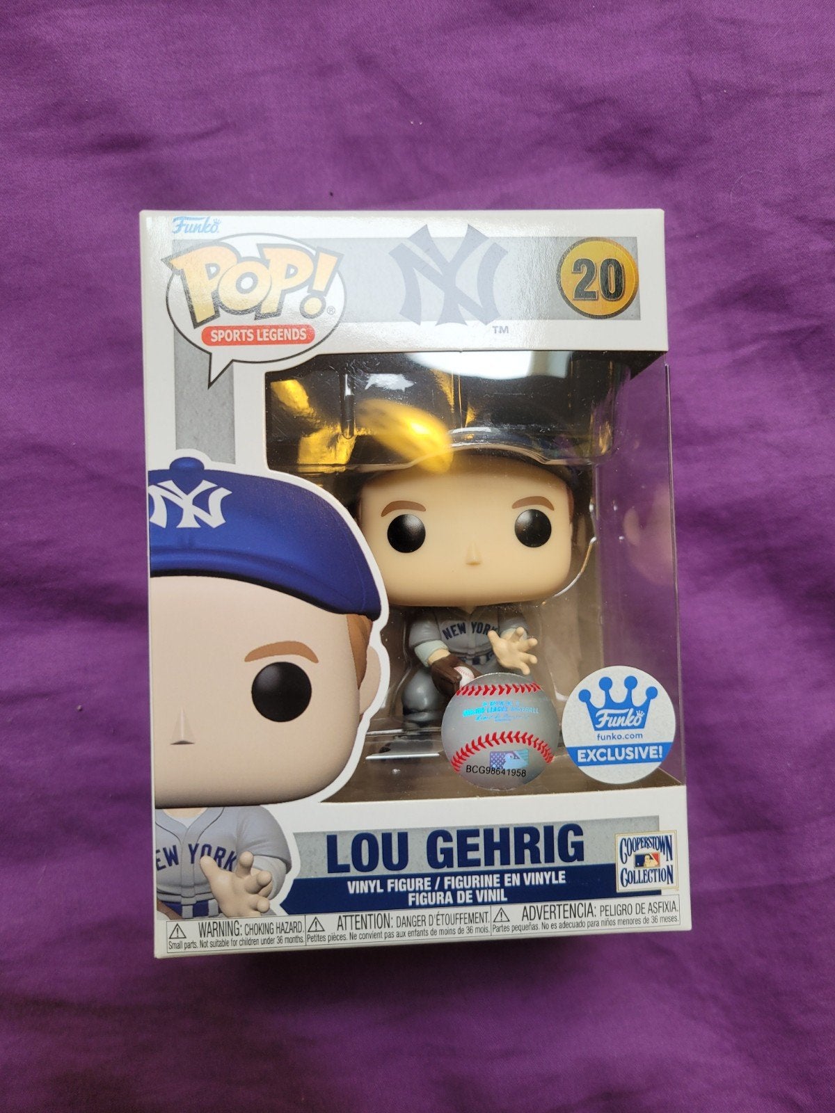 Funko Pop ! Lou Gehrig #20 Légendes du sport des New York Ya, Enlèvement ou Envoi, Neuf