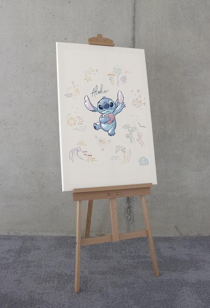 Stitch Canvas - 60x90 cm - Disney, Kinderen en Baby's, Verzenden, Nieuw, Wanddecoratie, Meerkleurig