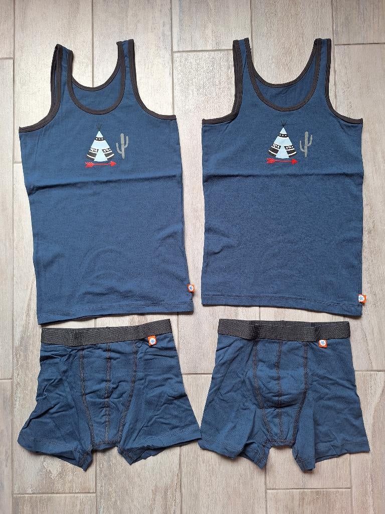 ★ M128/134 - Nieuwe set ondergoed, Enlèvement ou Envoi, Neuf, Garçon, Vêtements de nuit ou Sous-vêtements